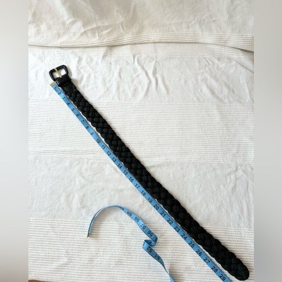 Woman’s Black Braided Rope Belt - Picture 5 of 8